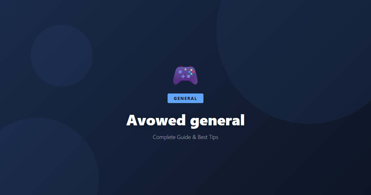 Avowed: Beginner's Guide & Best Tips - Game Guide