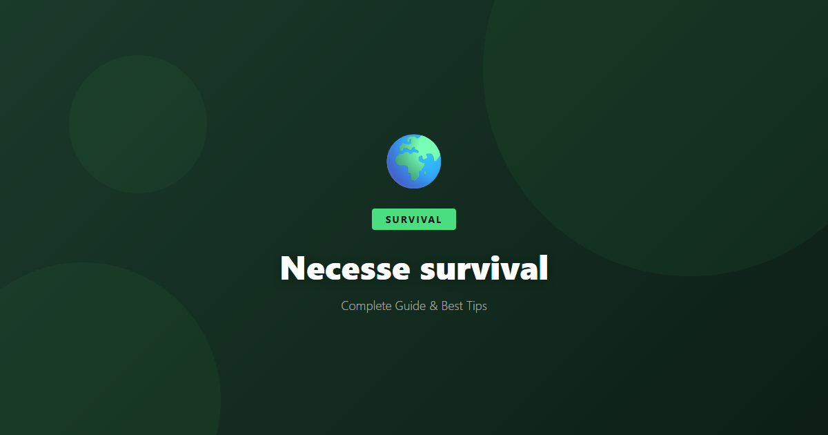 Necesse: Beginner's Guide & Best Tips - Game Guide