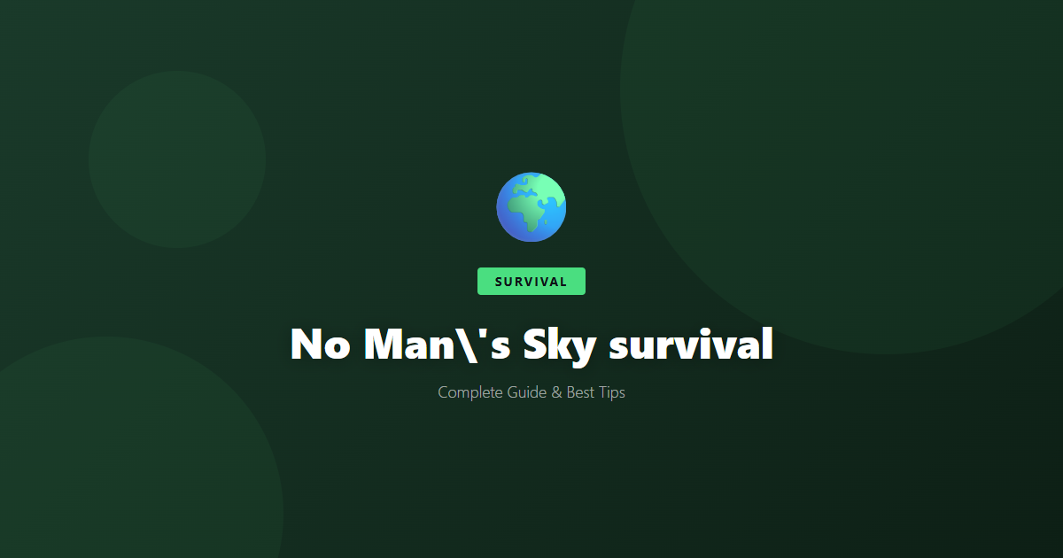 No Man's Sky: Beginner's Guide & Best Tips - Game Guide