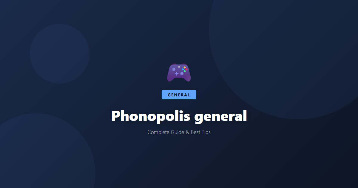 Phonopolis: Beginner's Guide & Best Tips - Game Guide